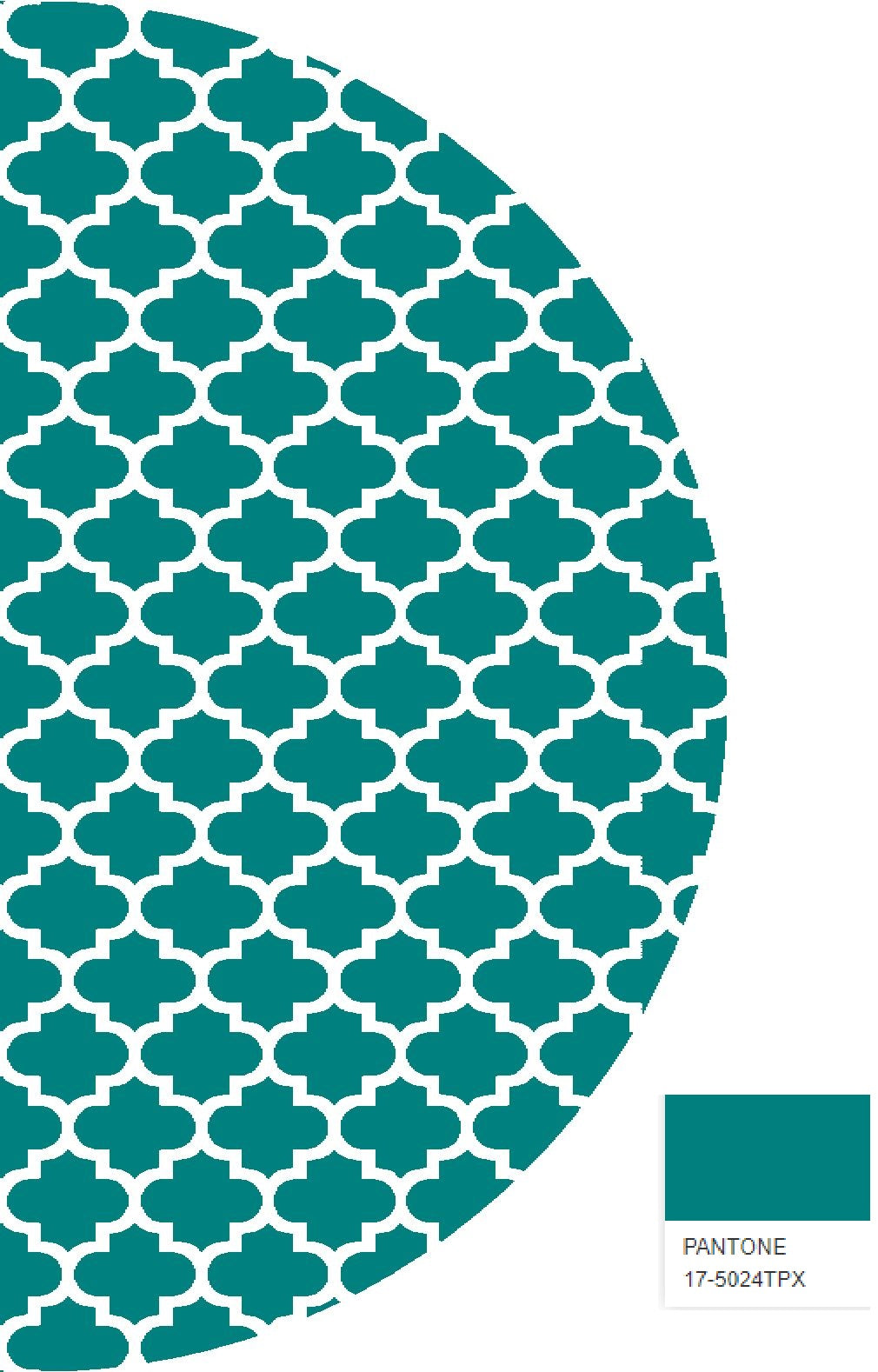 4m Full Moon Teal Mat for Glawning and Bell Tents Polypropylene (two halves)