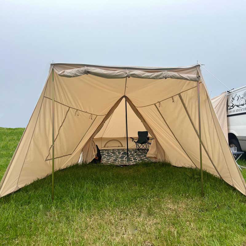 GlanopyPLUS: Van Sun Canopy and Universal Porch with Roll Down Door (zips on to glawnings)