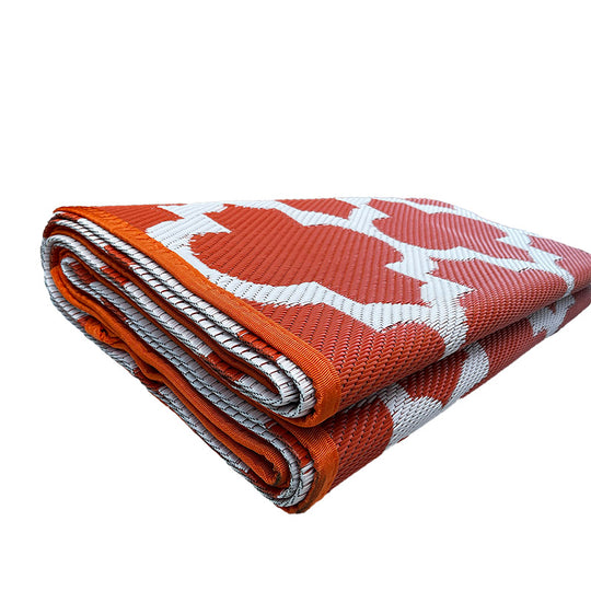 Full Moon Marmalade Mat for Glawning & Bell Tents – Eco-Friendly, Made from Recycled Polypropylene (Two Halves)