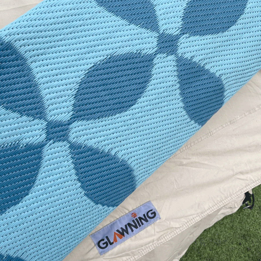Full Moon Aqua Mat for Glawning & Bell Tents – Eco-Friendly, Made from Recycled Polypropylene (Two Halves)