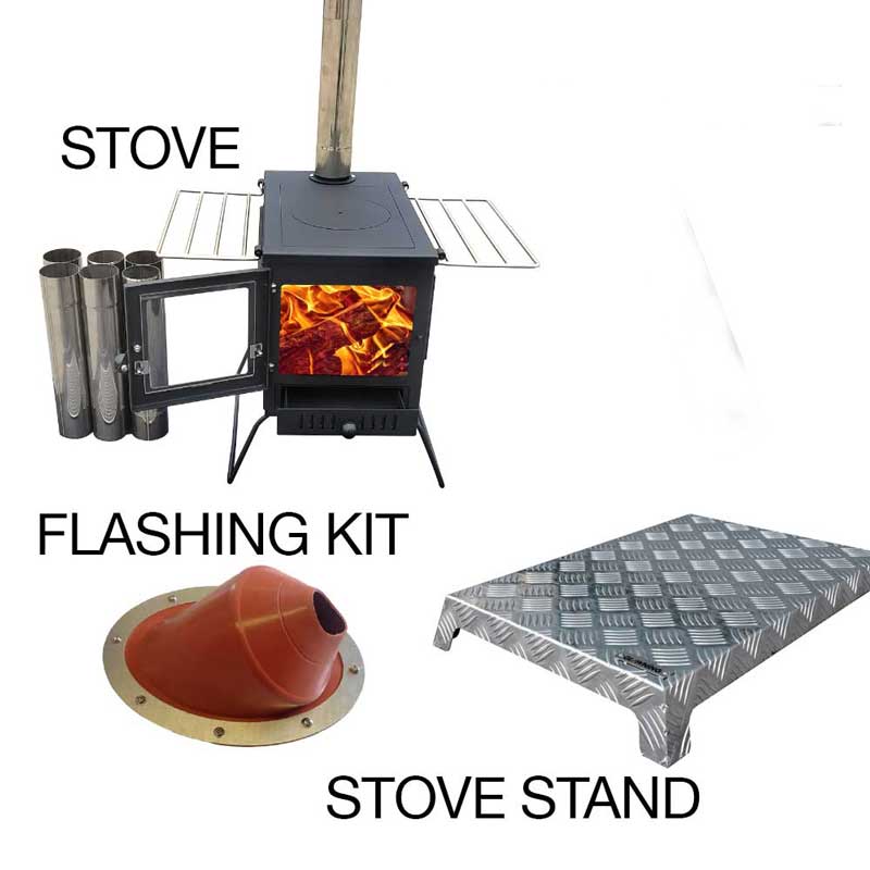 Glawning and Bell Tent Stove Bundle (choice of stoves)