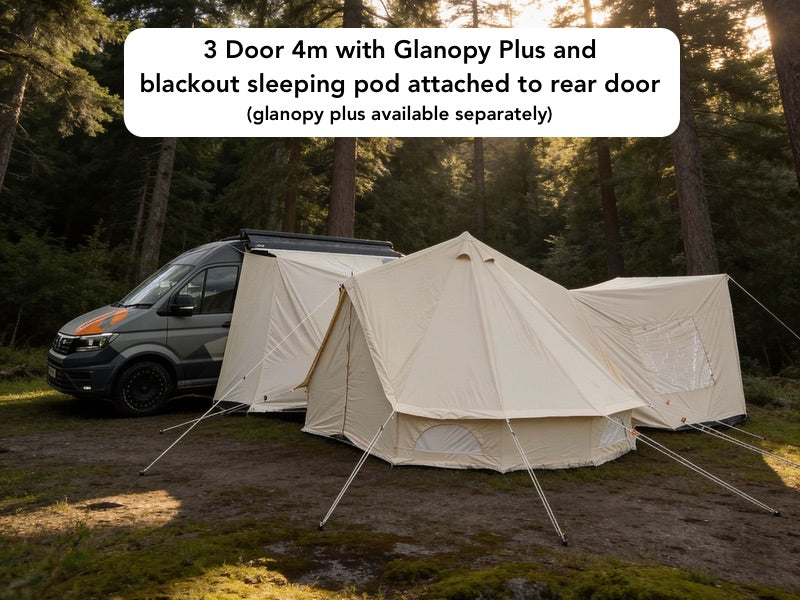 Triple Door High Roof Driveaway Awning 2026