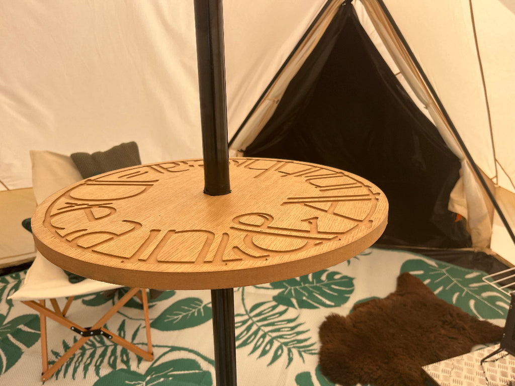 Glawning and Bell Tent Centre Pole Table