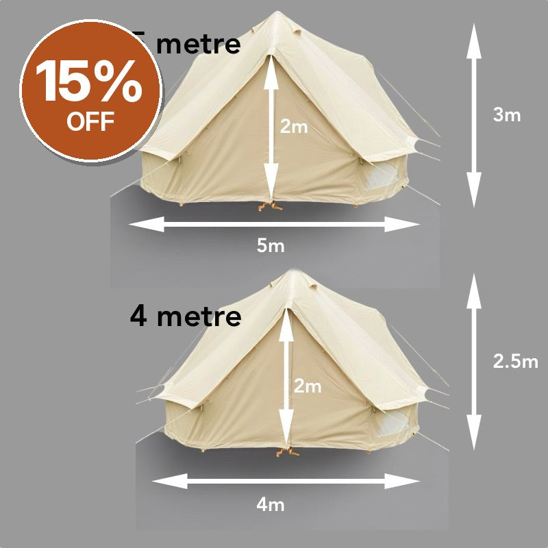 Glawning Triple Door Tent 5m – Clearance, Collection Only