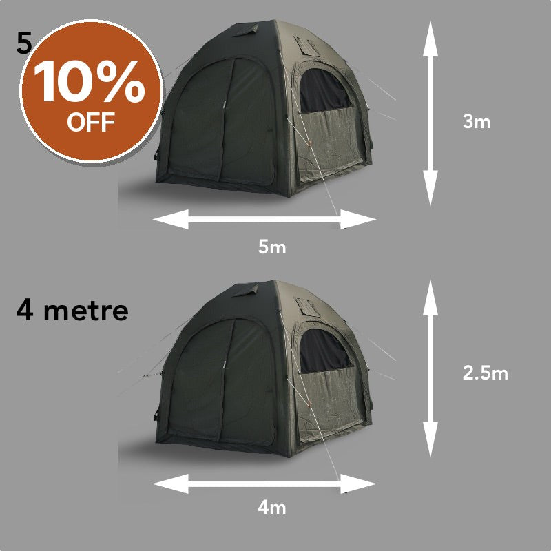 GlawningAIR Tent Camo Green 4m – Clearance, Collection Only