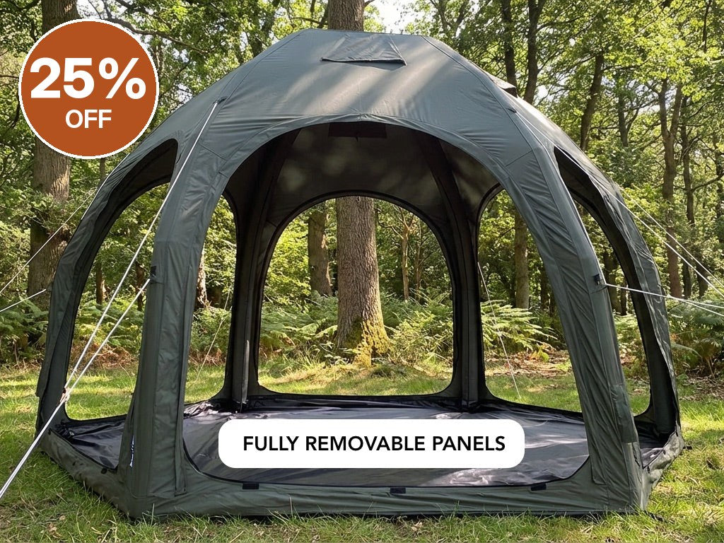 GlawningAIR Tent Camo Green 4m (No Roof Cover) – Clearance, Delivered