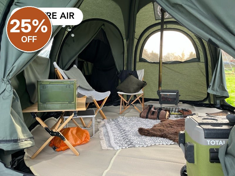 GlawningAIR Tent Camo Green 4m (No Roof Cover) – Clearance, Delivered
