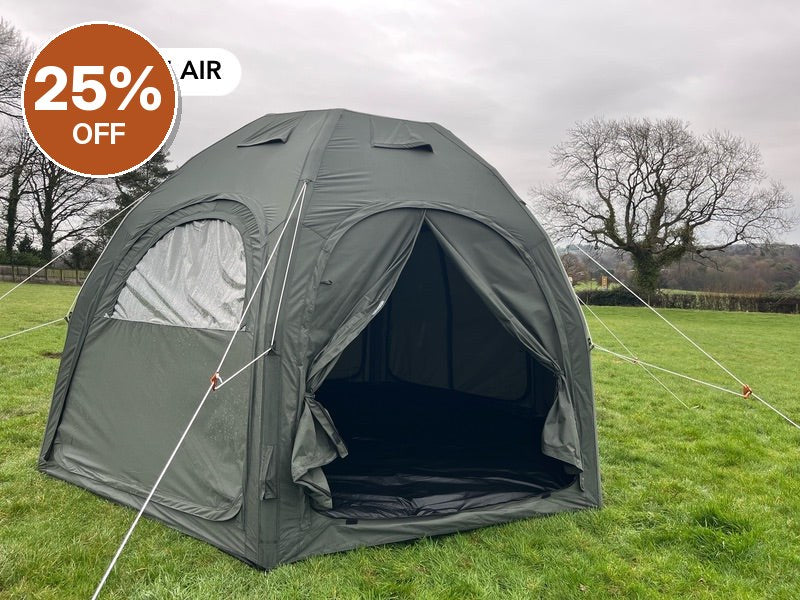 GlawningAIR Tent Camo Green 4m (No Roof Cover) – Clearance, Delivered