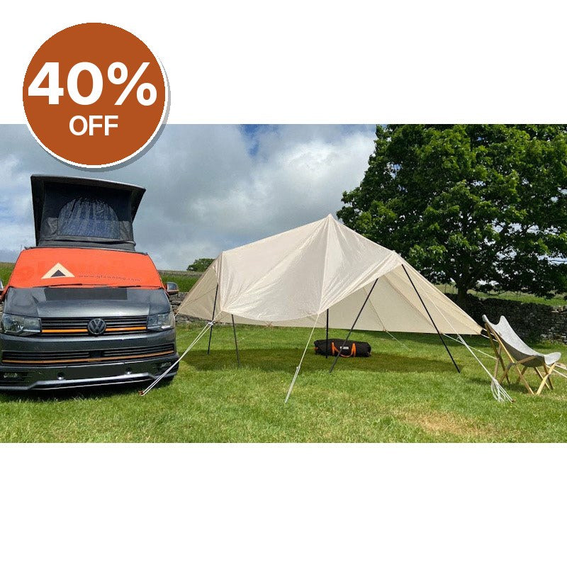 Glambrella Protective Flysheet for 2 Door Glawnings 4m – Clearance, Collection Only