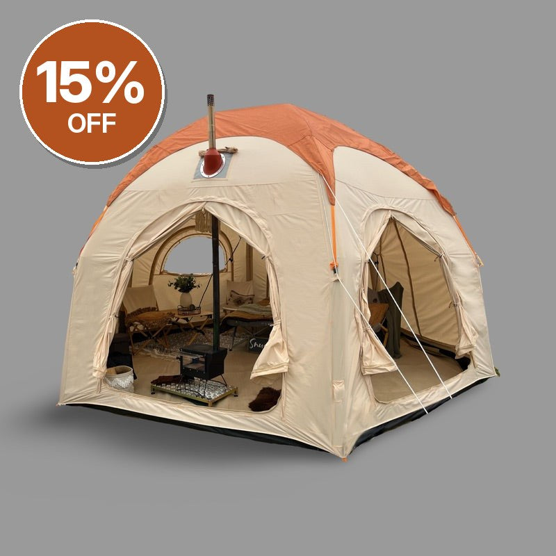 GlawningAIR Tent Beige 5m – Clearance, Collection Only