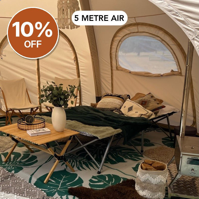 GlawningAIR Tent Beige 5m – Clearance, Delivered