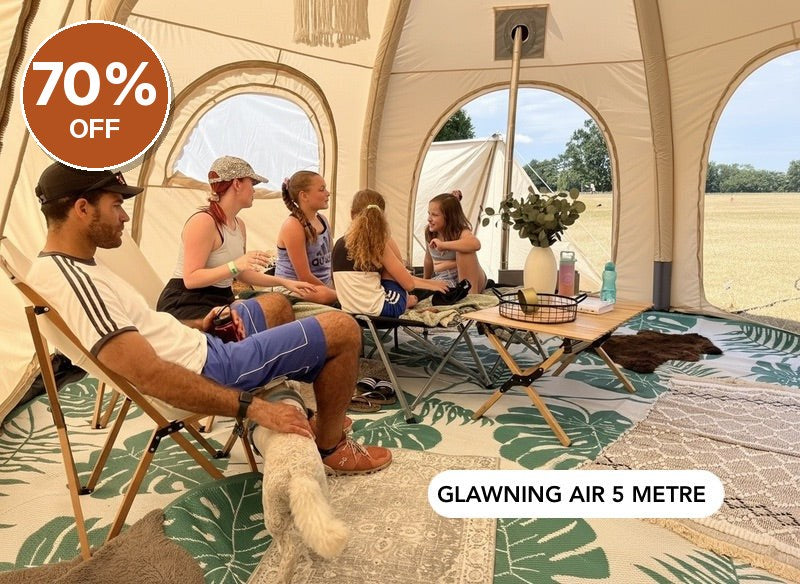 GlawningAIR Tent Beige 5m (Needs Repair) – Clearance, Collection Only