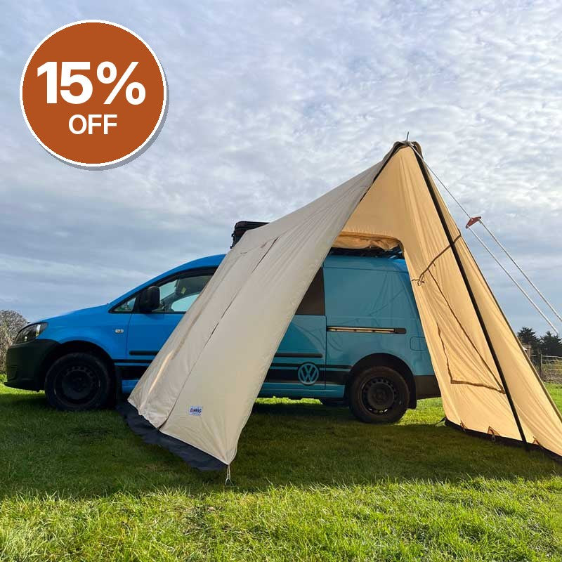 GlanopyPLUS Van Sun Canopy and Porch with Roll Down Door – Clearance, Collection Only