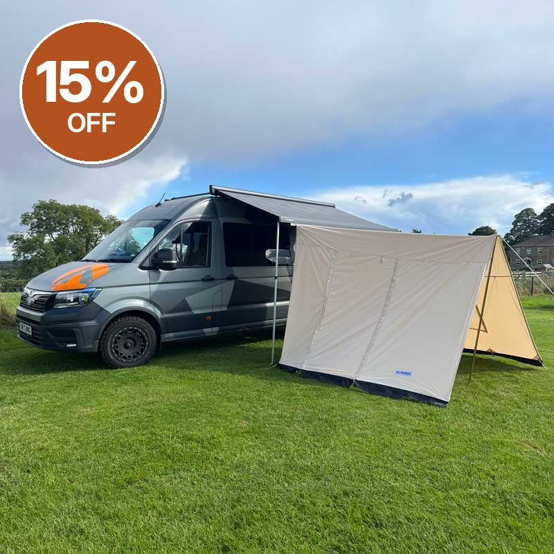 GlanopyPLUS Van Sun Canopy and Porch with Roll Down Door – Clearance, Collection Only