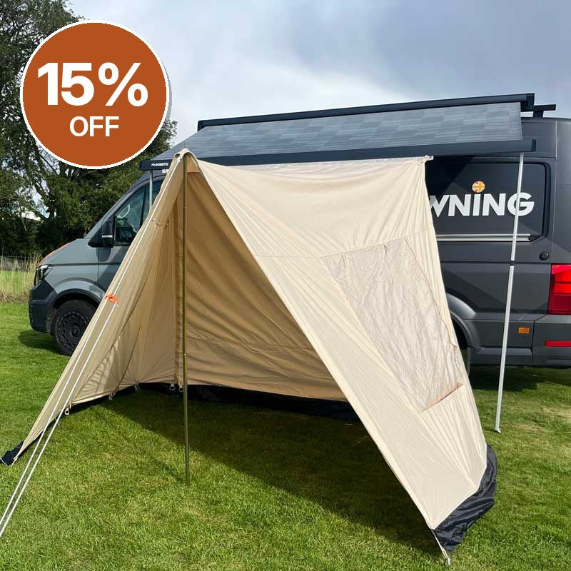 GlanopyPLUS Van Sun Canopy and Porch with Roll Down Door – Clearance, Collection Only
