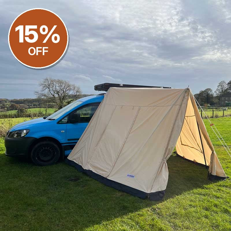 GlanopyPLUS Van Sun Canopy and Porch with Roll Down Door – Clearance, Collection Only