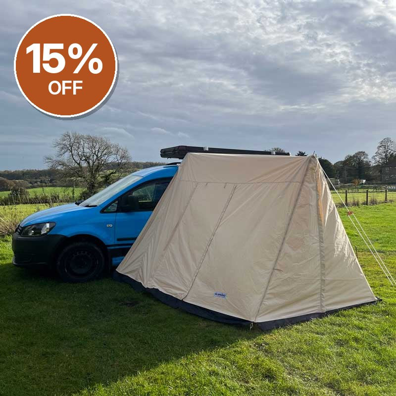GlanopyPLUS Van Sun Canopy and Porch with Roll Down Door – Clearance, Collection Only