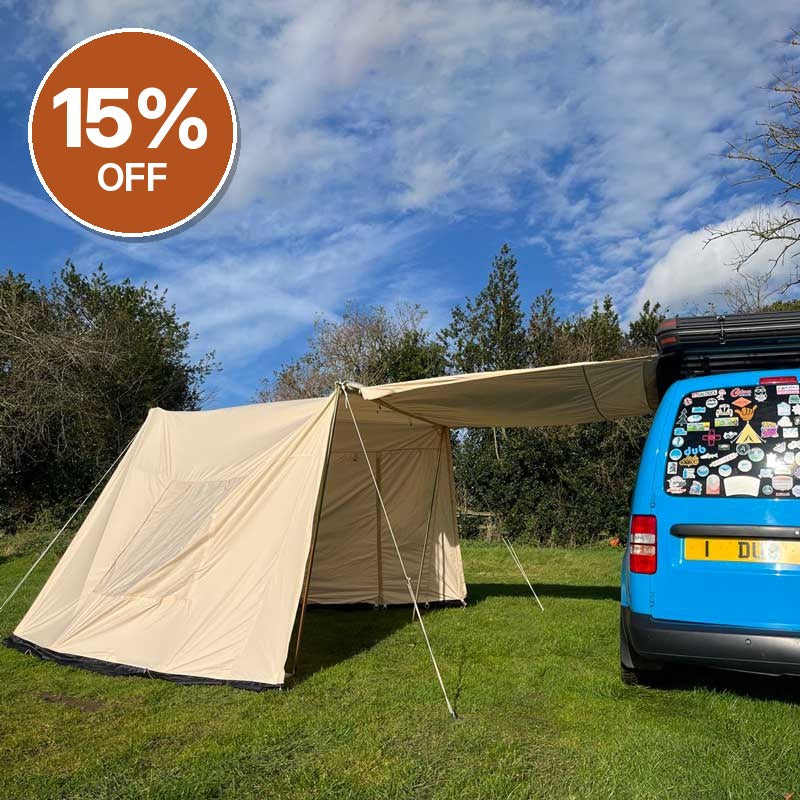 GlanopyPLUS Van Sun Canopy and Porch with Roll Down Door – Clearance, Collection Only
