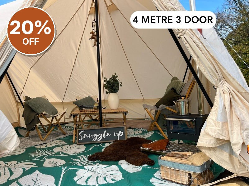 Glawning Triple Door Tent 4m – Clearance, Collection Only