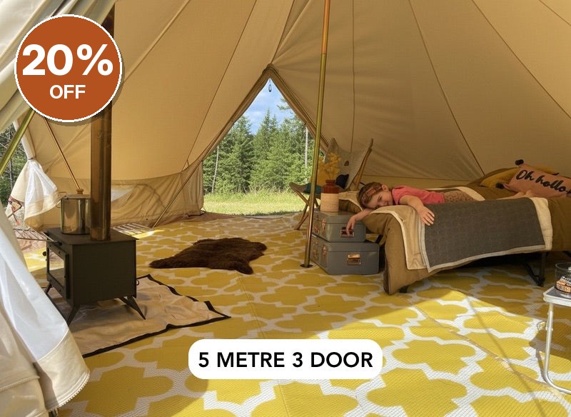 Glawning Triple Door Tent 4m – Clearance, Collection Only