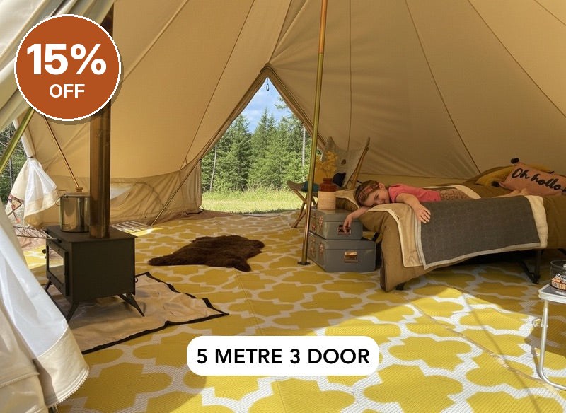Glawning Triple Door Tent 4m – Clearance, Delivered