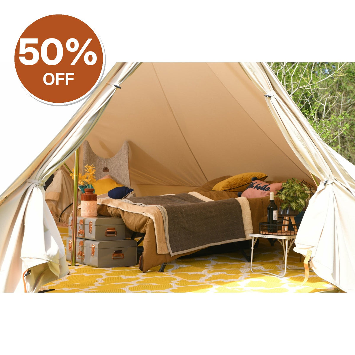Full Moon Mat 4m Ochre – Clearance, Delivered
