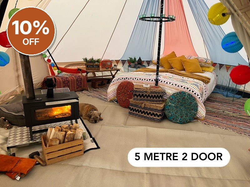 Glawning Double Door Tent 5m – Clearance, Delivered