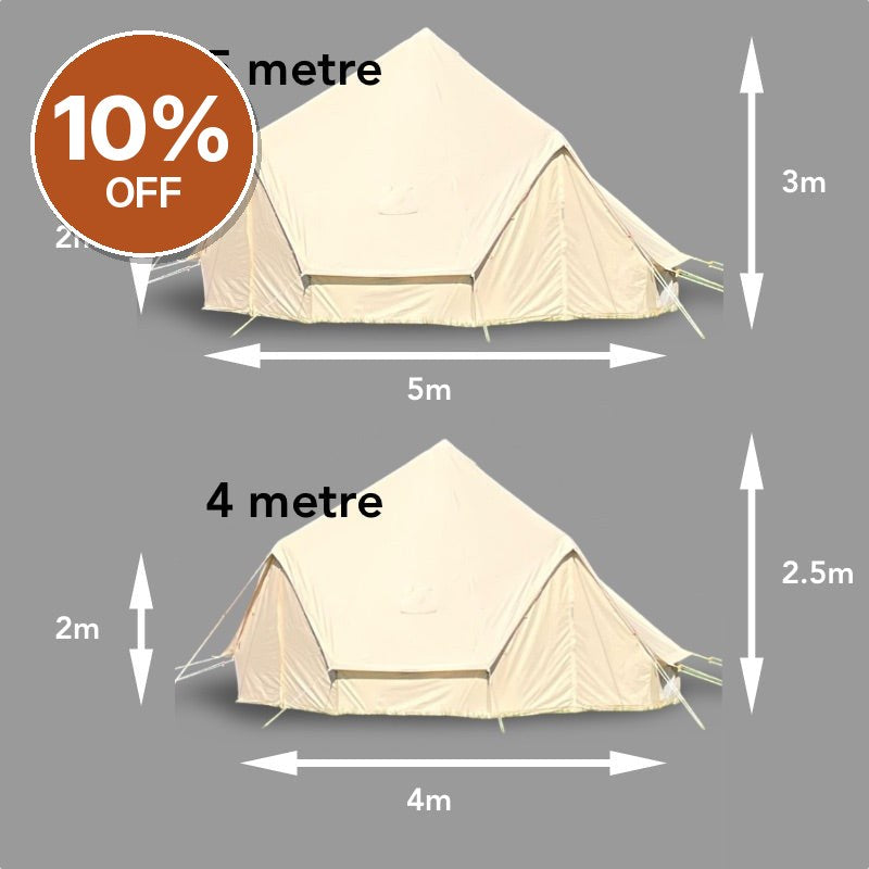 Glawning Double Door Tent 5m – Clearance, Delivered