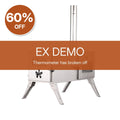The Gloven Portable Wood Burning Stove with Oven (Ex Demo, Thermometer Broken Off) – Clearance, Collection Only