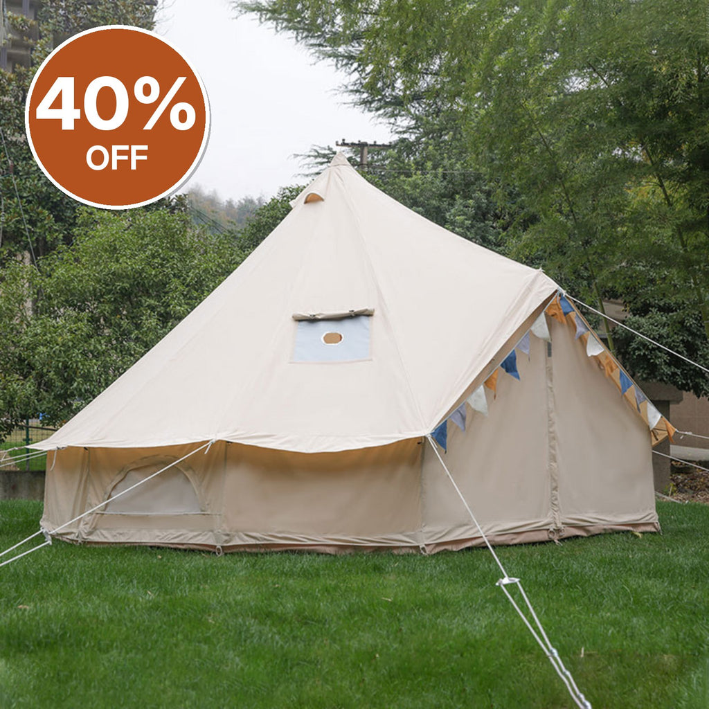 Glawning Single Door Bell Tent 4m – Clearance, Collection Only