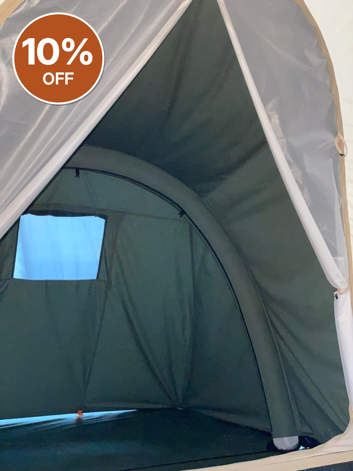 AirSuite Zip On Sleep and Storage Pod Beige – Clearance, Collection Only