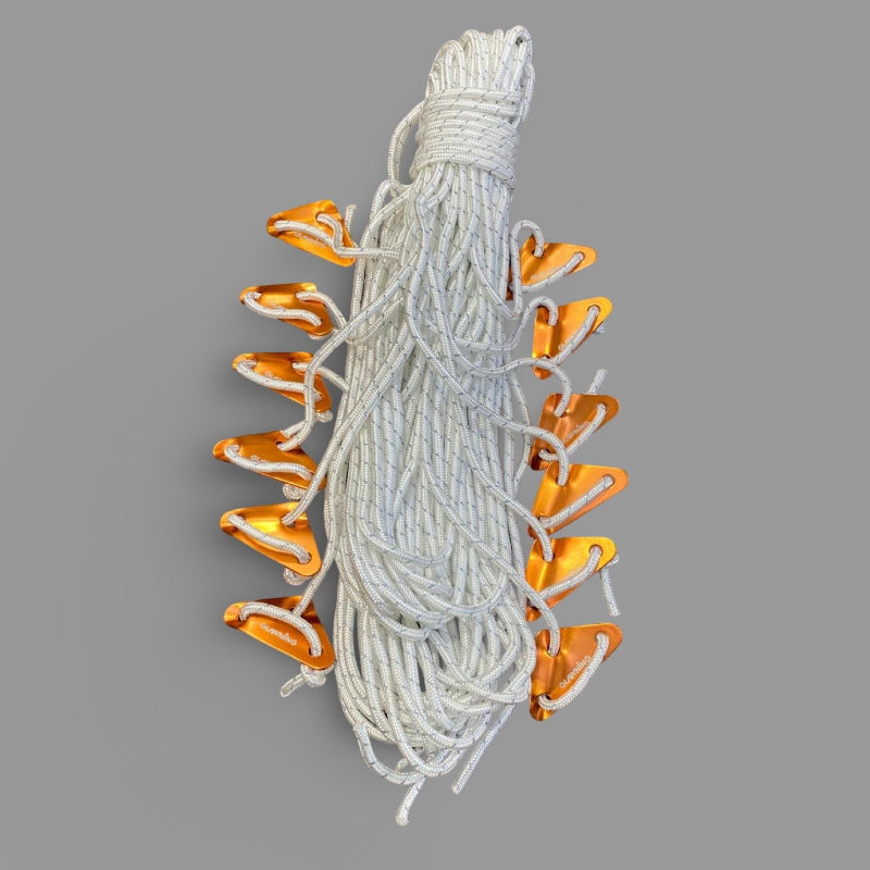 Glawning White Polyester Guy Ropes x 12