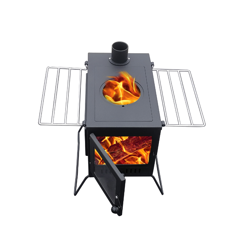 Vista 'Sista': Portable Woodburner with Carry Bag, Racks, Flue Pieces, Spark Arrestor