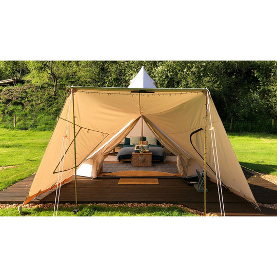 GLANOPY: Polycotton Van Sun Canopy/Universal Porch for glawnings and bell tents