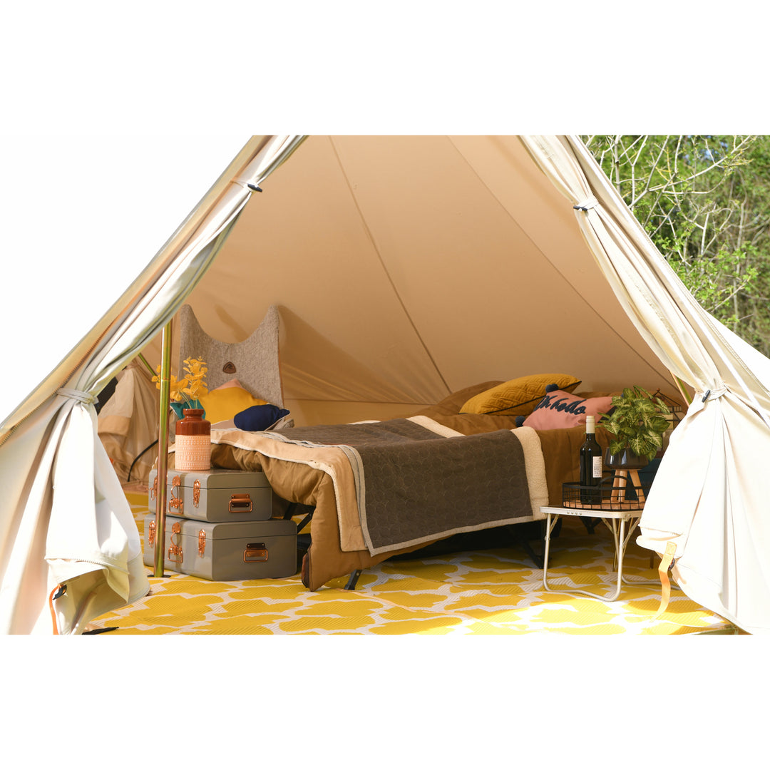 Full Moon Ochre Mat for Glawning and Bell Tents Polypropylene (two halves)