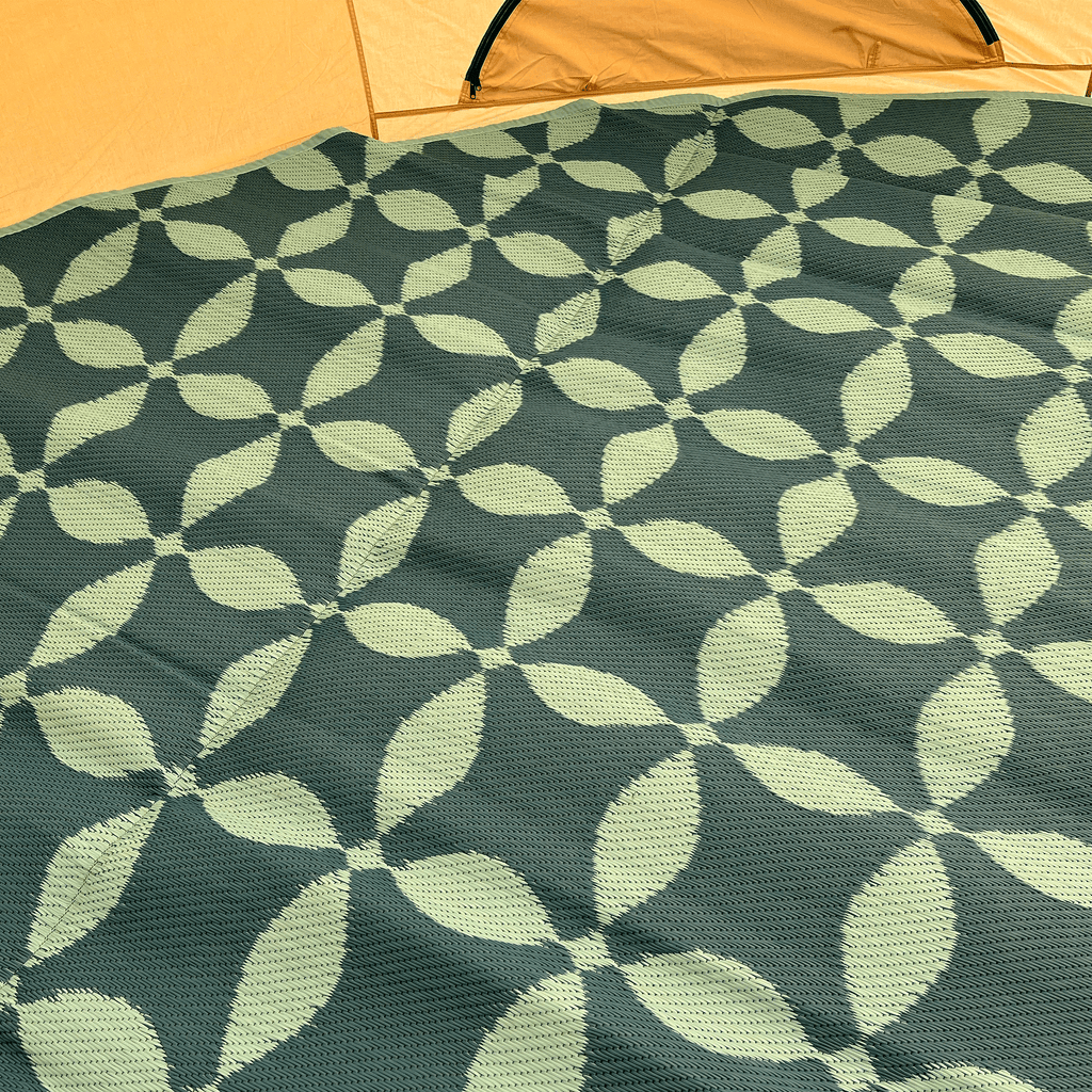 Full Moon Aqua Mat for Glawning & Bell Tents – Eco-Friendly, Made from Recycled Polypropylene (Two Halves)