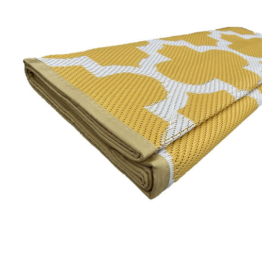 Full Moon Ochre Mat for Glawning and Bell Tents Polypropylene (two halves)