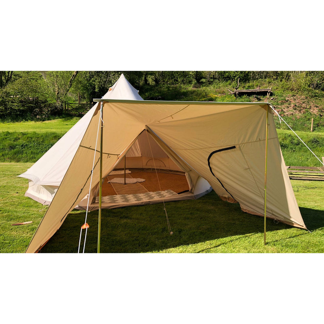 GLANOPY: Polycotton Van Sun Canopy/Universal Porch for glawnings and bell tents