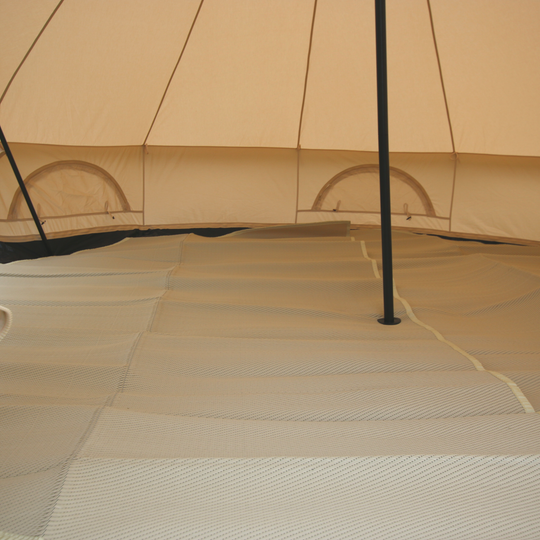 Full Moon Neutral Mat for Glawning and Bell Tents Recycled Polypropylene (two halves)